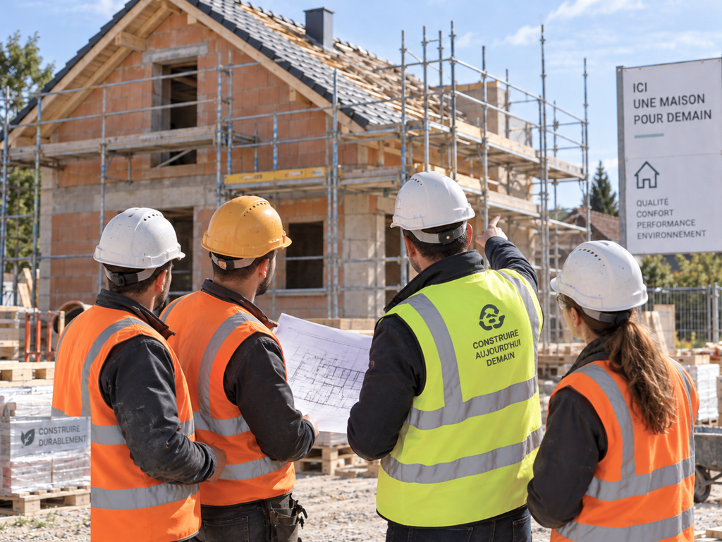 Expert expliquant le suivi de chantier